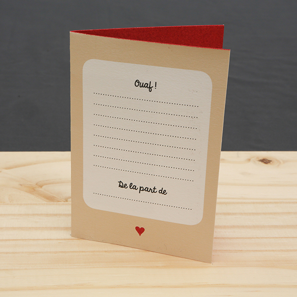 Carte Pop-up Chien