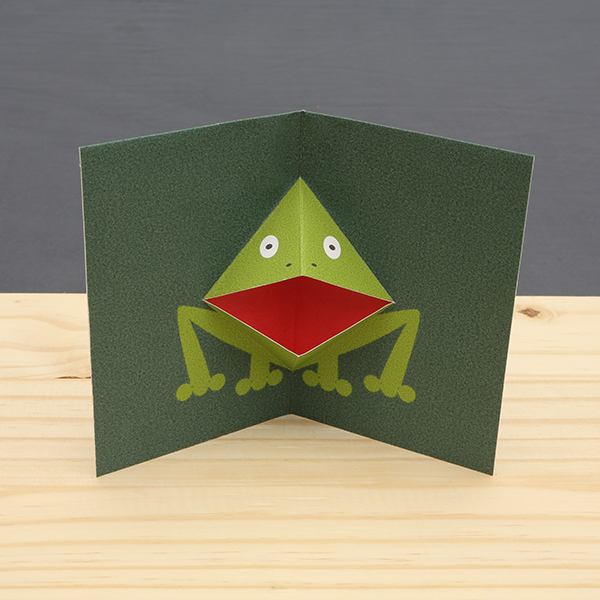 Carte pop-up Grenouille