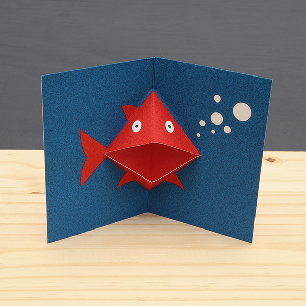 Carte Pop-up Poisson