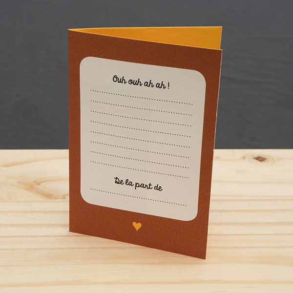 Carte Pop-up Singe