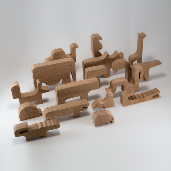 Puzzle design bois et Jeu d'équilibre
