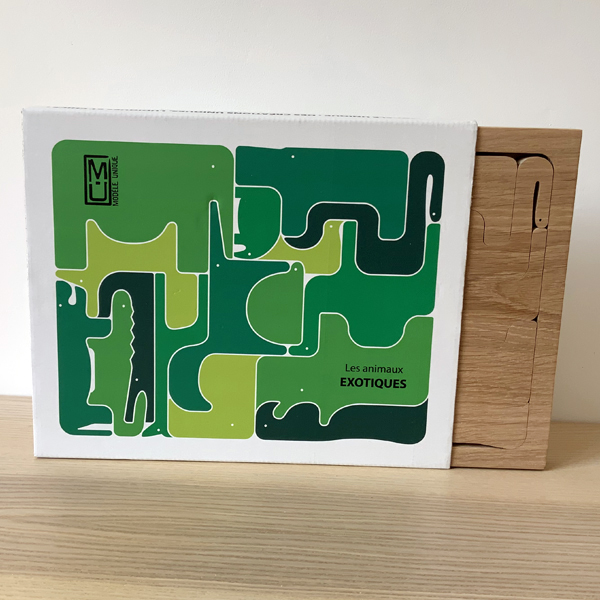 Puzzle design bois et Jeu d'équilibre